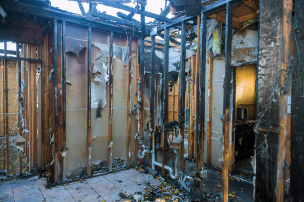 Professional Fire Damage Removal technician working in Stratford, OK